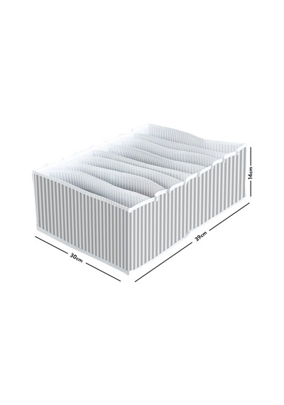 Bts Shop 8 Gözlü Çekmece Içi Akordiyon Organizer - Xlarge Gri-beyaz
