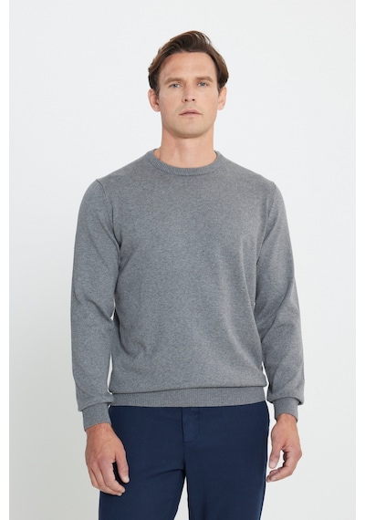 AC&Co / Altınyıldız Classics Erkek Grı Melanj Pamuklu Standart Fit Normal Kesim Bisiklet Yaka Triko Kazak Gri Melanj AC&Co / Altınyıldız Classics Erkek Grı Melanj Pamuklu Standart Fit Normal Kesim Bisiklet Yaka Triko Kazak Gri Melanj