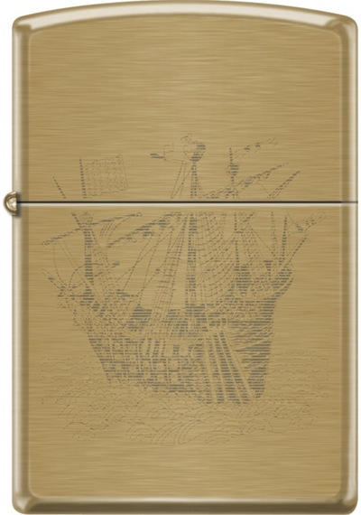 Zippo Vintage Ship Design Çakmak - 204b-069487 Sarı