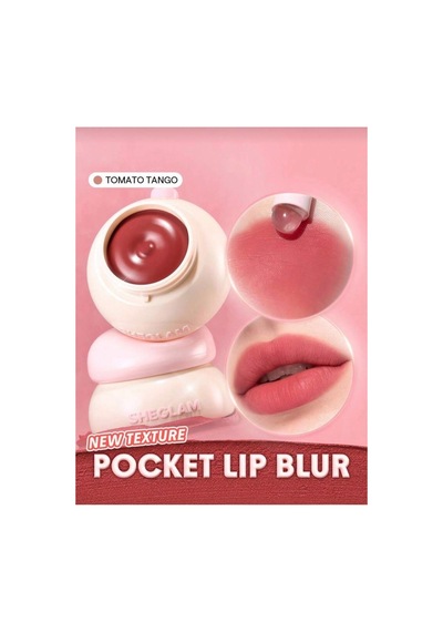 Sheglam Bounce Putty Pocket Lip Pot Ruj Tomato Tango Pembe