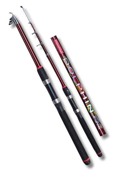 Piranha Dolphin 50-150 Aksiyon Kırmızı 1.65m Fiber Teleskopik Kamış