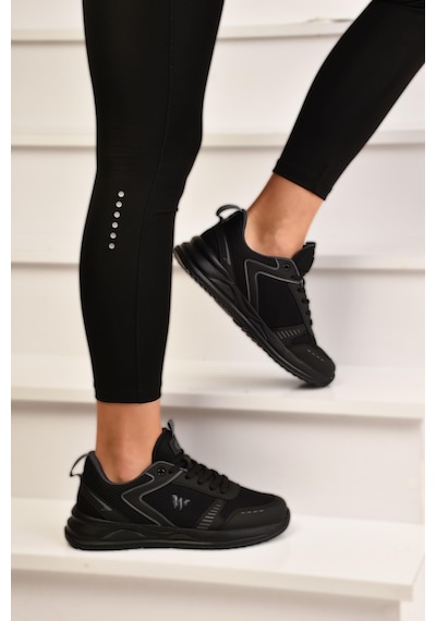 Unisex Spor Ayakkabı Sneaker Siyah