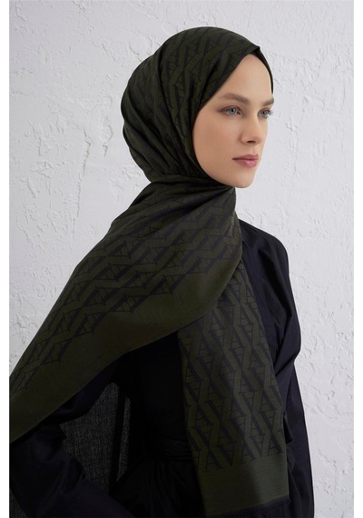 Armine Monogram Desen Edition Şal Yeşil