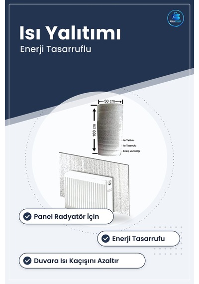 Petek Arkası Folyo Panel Radyatör Aksesuarı Isı Yalıtım Levhası E