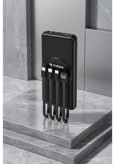 Premium Akıllı Cihaz Cep Bataryası Taşınabilir Batarya 10000 Mah Magsafe Trm-1014 Siyah Çok Renkli