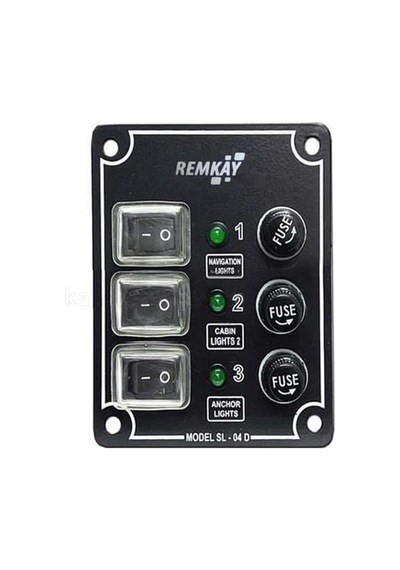 Remkay 3'lü Switch Panel İzoleli Sigorta Paneli