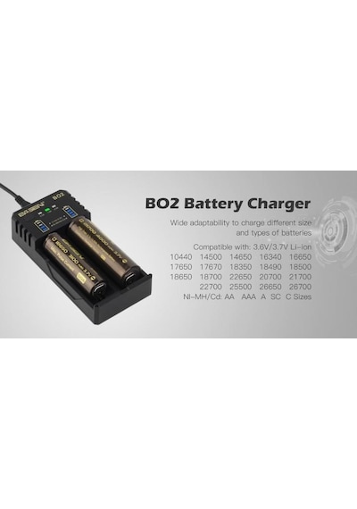 Basen BO2 Pro Li-Ion / Ni-Cd / Ni-MH Universal Akıllı Pil Şarj Cihazı