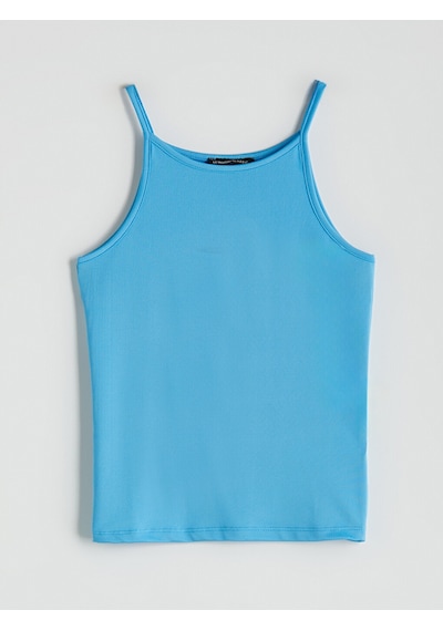Lcwaıkıkı Classic Mavi Halter Yaka İp Askılı Kadın Atlet