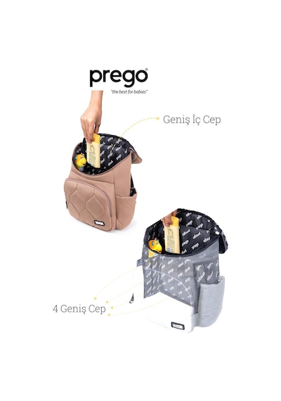 Prego Montana Bebek Bakım Çantası Camel 3084 Camel