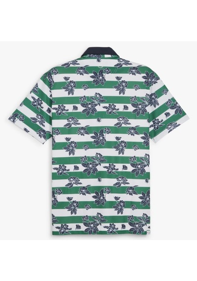 Puma Garden Pique Polo Çiçek Baskılı Erkek Golf Tshirt Vine-deep Navy