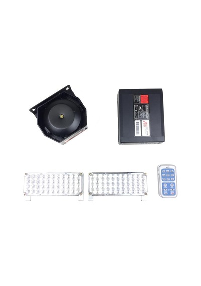 Space Mikrofonlu Led İkaz Lamba Metal Uzaktan Kumandalı 13 Sesli