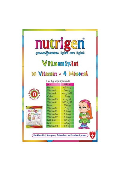 Nutrigen Vitamixin   Saşe Form 30   Saşe