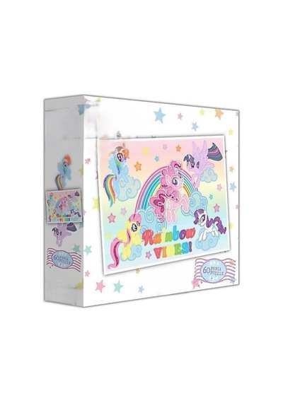 60 Parça Puzzle İle Sihirli Unicornların Dünyasında Gökkuşağı Macerası Eğitici Puzzle