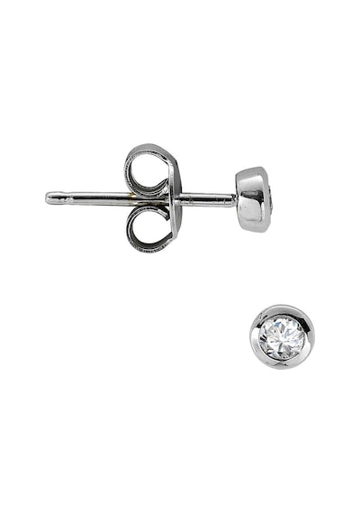 0.05 Ct. Pırlanta Tektaş Gümüş Erkek Küpesi
