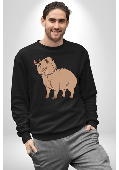 Chispi Unisex Siyah Sweatshirt Siyah