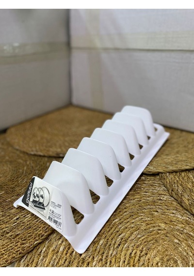 8 Bölmeli Plastik Tabaklık, Tencere Kapak Düzenleyici Organizer Şık Kırılmaz Esnek Tabaklıkk Plast Diğer
