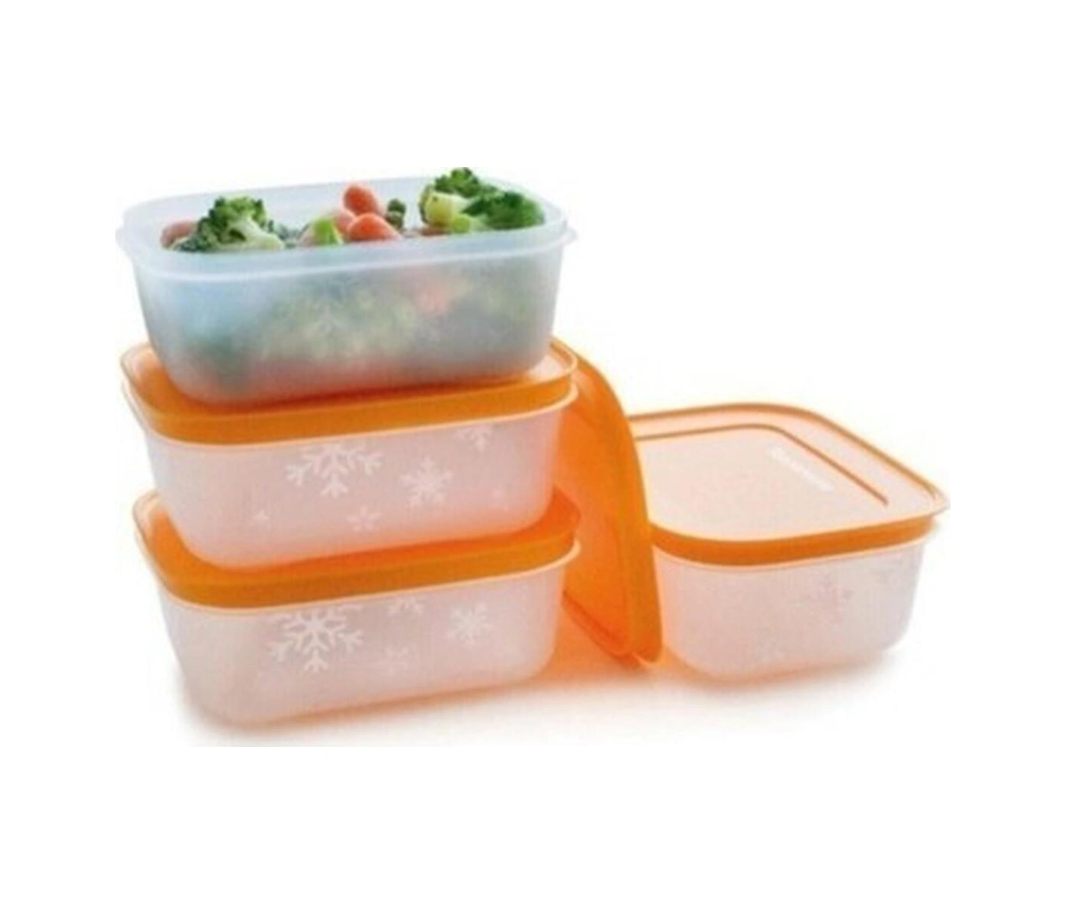 Tupperware Alaska Turuncu Set 4'lü Krem