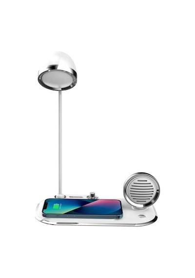 Acl 3 İn 1 Masa Lambalı, Bluetooth Hoparlörlü, 15w Wireless Şarj Standı Aw6
