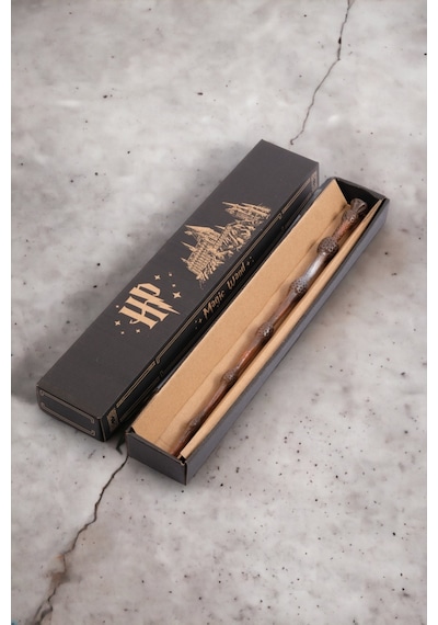 Harry Potter Dumbledore Asası, Profesör Albus Dumbledore Asa 33 Cm Özel Kutulu