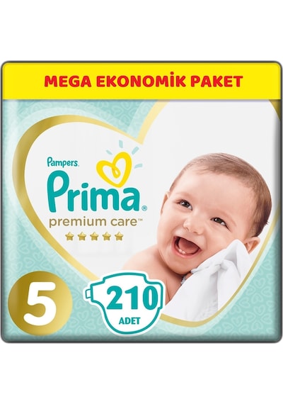 Prima Premium Care Bebek bezi Beden:5 (11-16Kg) Junior 210 Adet M