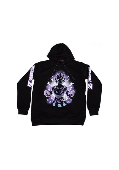 Dragon Ball Z No:1 Kapüşonlu Sweatshirt Siyah Çok Renkli