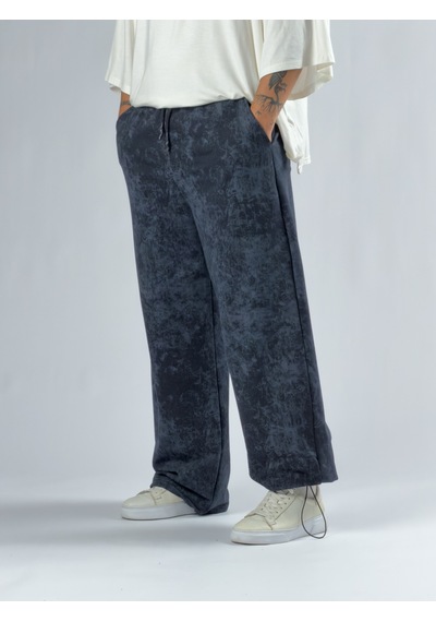 Cocopelli Paça Ayarlamalı Desenli Lacivert Erkek Baggy Pantolon Coc3353
