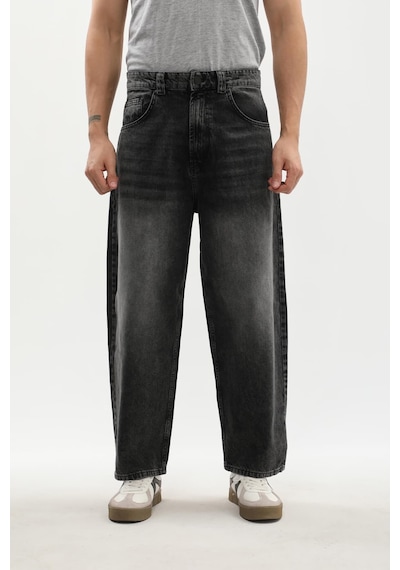 Banny Jeans Erkek Skater Fit Jean Pantolon Antrasit Xs