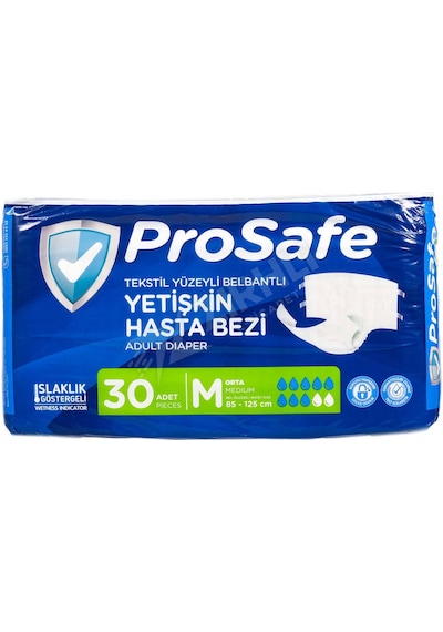 4 Adet Prosafe Orta Hasta Bezi 30'lu 1 Numara