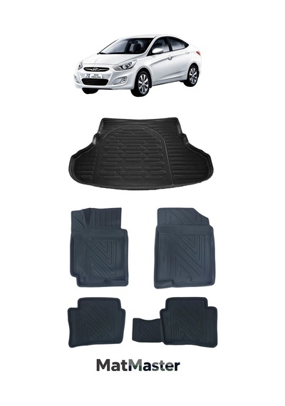 Hyundai Accent Blue 2013 Model 5d Premium Ekstra Havuzlu Paspas Ve Bagaj Havuzu Set