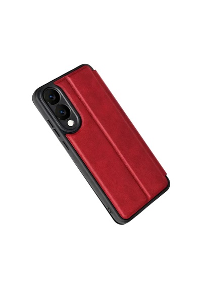 Galaxy Uyumlu S25 Edge Flip Cover - Kırmızı standart