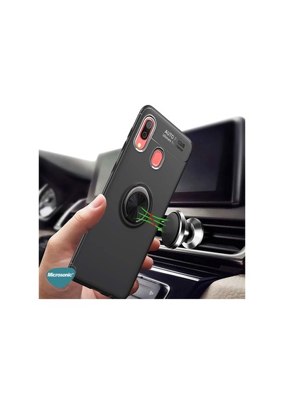 Microsonic Samsung Galaxy Uyumlu A10s Kılıf Kickstand Ring Holder