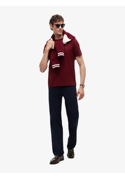 Tommy Hilfiger Ess Seasonal Reg Fıt Solıd Tee Erkek Mor T-shirt - Mw0mw39995