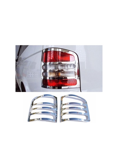 Vw T5 Transporter 2003-2009 Arası Krom Stop Çerçevesi 2 Parça Paslanmaz Çelik