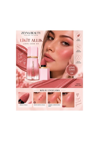 Color Bloom Likit Sıvı Allık 04 Gül Kurusu Pembe Ton Pembe-05 - 702960610 Diğer