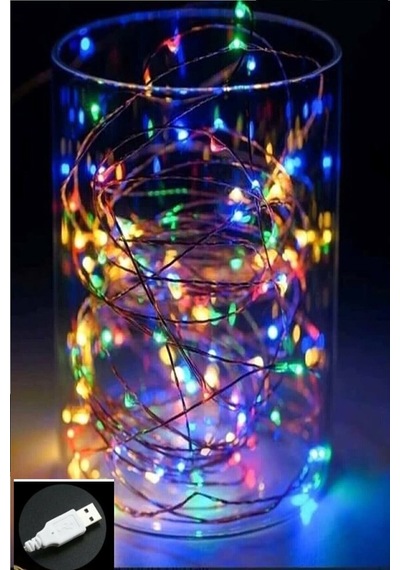 Peri Led Işık 5 Metre Usb'li Renkli - Renkli