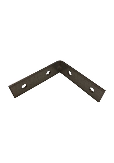 Cateksss Mobilya Dolap Köşe Bağlantı Sabitleme L Demir Gönye No:6 16x2x55x55 Mm - 4 Lü Paket Gri