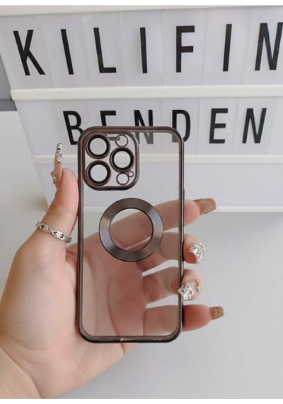 Apple Uyumlu iPhone 14 Pro Kamera Lensli Kılıf Modeli Siyah