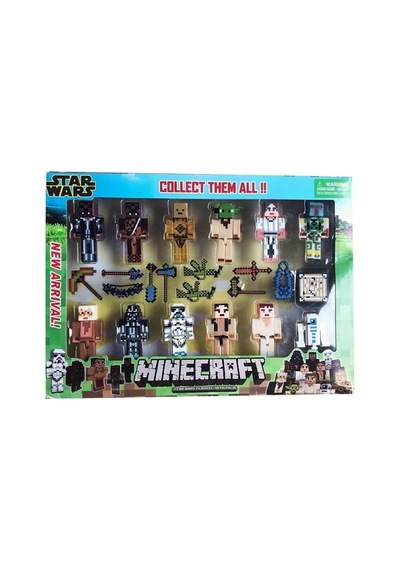 Star Wars 23 Parça Aksesuarlı Minecraft Benzeri Yeni Figür Oyuncak Serisi