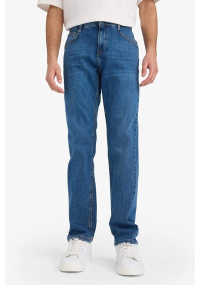 Defacto Sergio Regular Fit Normal Bel Boru Paça Jean Pantolon A6948AX25AU Mavi