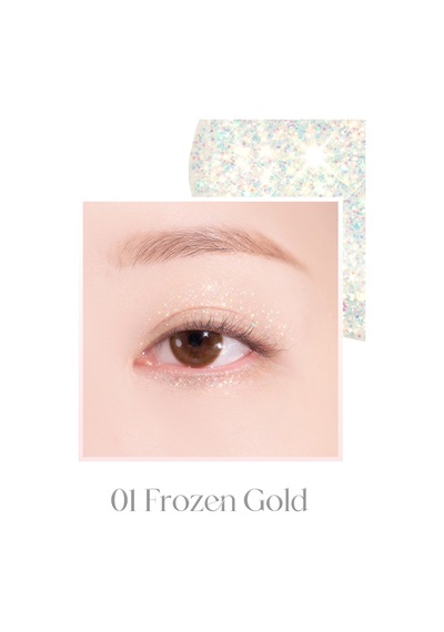 Dasique İnci Işıltılı Likit Glitter Starlit Jewel Liquid Glitter 01 Frozen Gold 01 Frozen Gold
