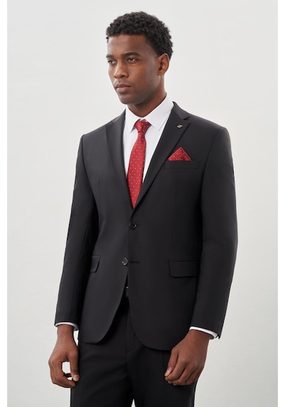 İmza Siyah Düz Bez Ayağı Mono Yaka 2 Düğme Yünlü 6 Drop Comfort Fit Classic Takım Elbise 1001245180 001 Siyah İmza Siyah Düz Bez Ayağı Mono Yaka 2 Düğme Yünlü 6 Drop Comfort Fit Classic Takım Elbise 1001245180 001 Siyah