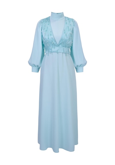 Senna Sparkle Dress Aqua Aqua