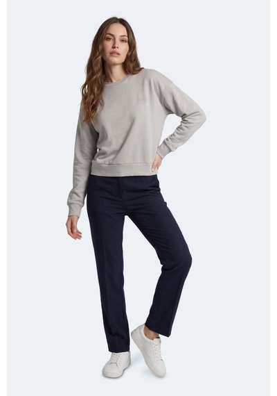 Slazenger Kunto I Kadın Gri Sweatshırt