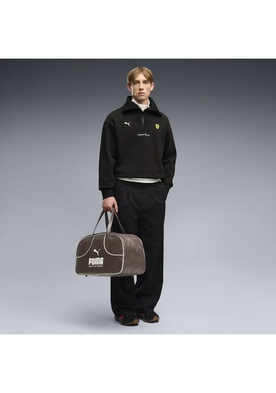 Puma Ferrari Shield Halfzip Fl Siyah Erkek Sweatshirt