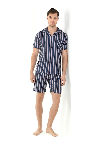 Yeni İnci Önden Düğmeli 3'lü Erkek Pijama Takım Epj802 001
