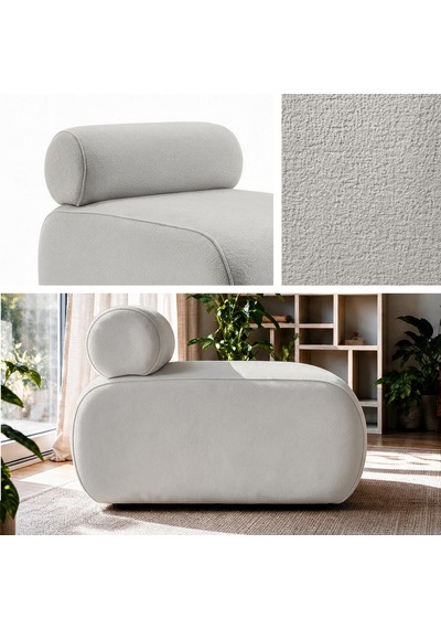 İnarch Dizayn Cosmo Berjer Modern Minimalist Konforlu Tekli Koltuk Açık Gri