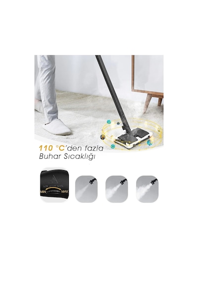 Pirantech CB-107C Çok Fonksiyonlu Buharlı Temizlik Makinesi