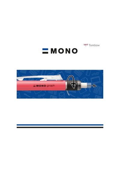 Tr Mono Graph Neon Mekanik Kurşun Kalem, 0,7mm,beyaz Genel