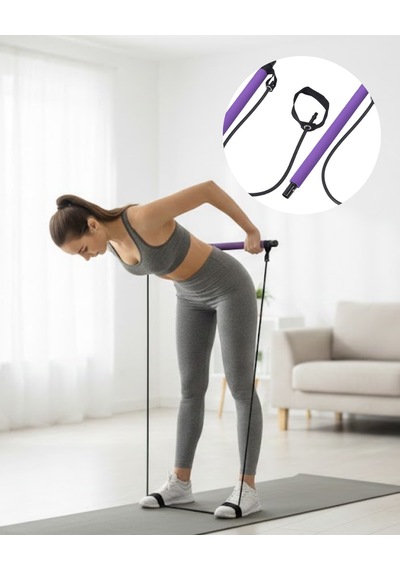 Pilates Bar Direnç Aleti Duruş Ve Kas - Lisinya Mor