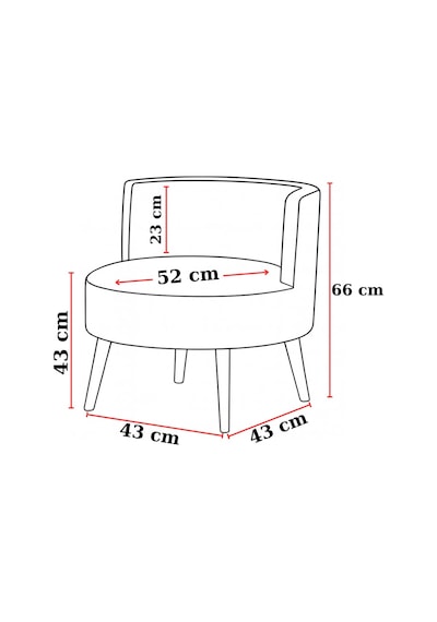 Sydney 2+1+1 Welsoft Tüylü Yumuşak Kumaş Balkon Çay Seti Koltuk Takımı - Ahşap Ayak - Turuncu